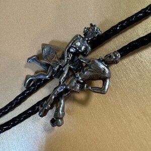 Bollo Tie with Metal Guy and Girl Dancing